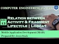 Lec-13 - Activity Fragment Lifecycle Logcat Mobile Application Development Computer Engineering