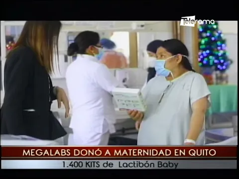 Megalabs donó a maternidad en Quito 1.400 Kits de Lactibón Baby