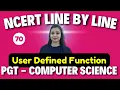 PGT - Computer Science NCERT Line By Line PYTHON