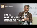 Download Lagu KERIS: WARISAN BUDAYA LINTAS GENERASI | Kuliah Umum Prodi Senjata Tradisional Keris, ISI, Surakarta