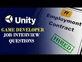 Everything you need to prepare for Game developer Interview Unity