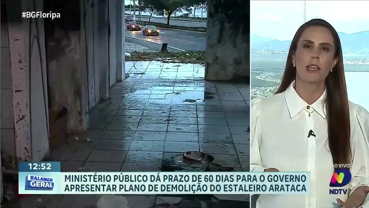 Ministério Público dá ultimato ao governo para apresentar plano de demolição do Estaleiro Arataca