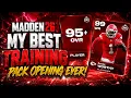 BEST TRAINING PACK OPENING EVER MY LAST PACK OPENING IN MADDEN 26 ULTIMATE TEAM