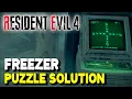 Resident Evil 4 Remake Chapter 13 FREEZER POWER PUZZLE SOLUTION