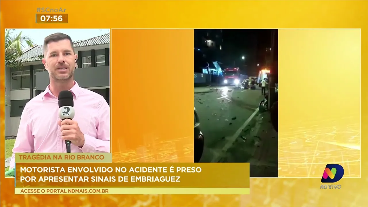 Motorista suspeito de matar motociclista depõe na delegacia e é preso preventivamente