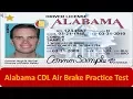Alabama CDL Air Brake Practice Test