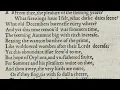 Shakespeare s Sonnet 97 in a reconstruction of Late Elizabethan Pronunciation