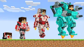 minecraft but theres mechas