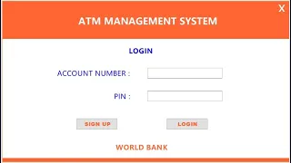 ATM Management System Java Project Using JFrames NetBeans IDE and SQL Database