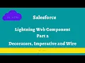 Lightning Web Components Part 2 Decorators Imperative and Wire Methods Salesforce Ok SFDC