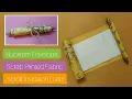 How To Make Scrab FABRIC Buckram Scroll Invitation Card DIY