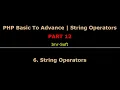 PHP Fundamentals Bangla Tutorial Part-12 String Operator imr soft