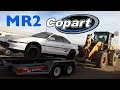 BUYING CHEAPEST MR2 ON COPART Picking up from Copart Arizona vlog