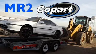 BUYING CHEAPEST MR2 ON COPART Picking up from Copart Arizona vlog