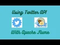 Using Twitter API with Apache Flume Term Project What s Next