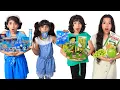 Download Lagu تحدي سناكات بلون أخضر ضد الازرق يوم كامل ! شفا