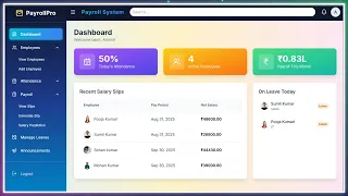 Payroll Management System 2026 Employee Salary Project Demo