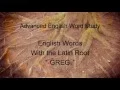 Vocabulary 4 Words From Latin Root--GREG