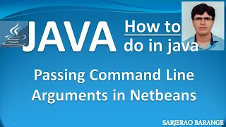 How to pass command Line Arguments to java main method in Netbeans IDE