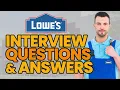 17 LOWE S Interview Questions And Answers GENERAL AND BEHAVIORAL