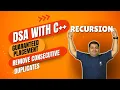 Remove Consecutive Duplicates Recursion DSA Playlist using C Beginner to Pro Placement