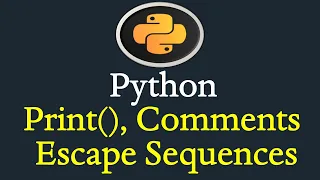 Python Comments Print Function Escape Sequences Chars