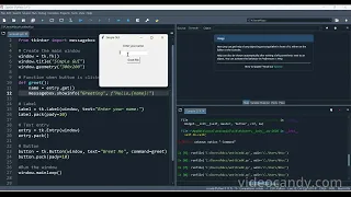 Create a Simple Python GUI App with Tkinter in Spyder Greet Me App Tutorial