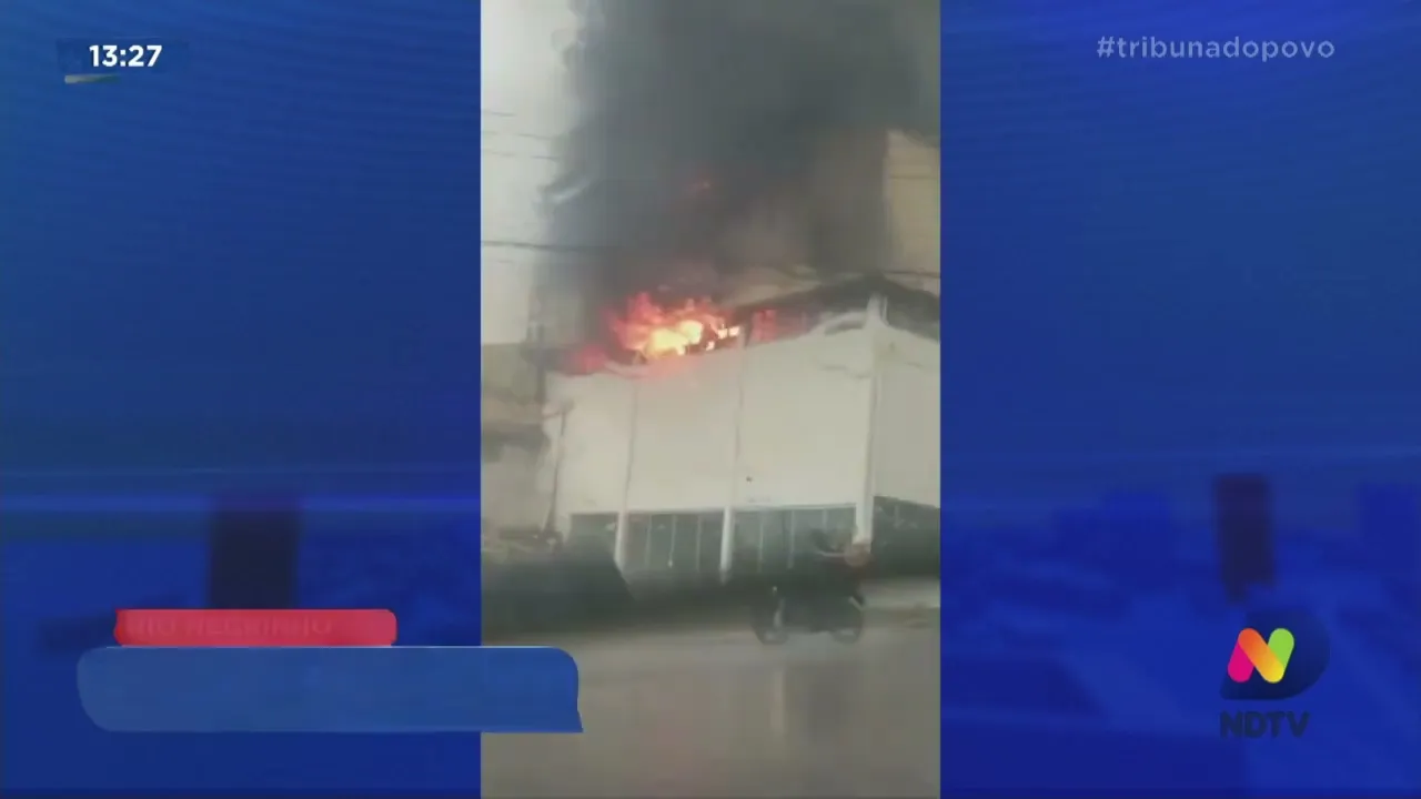 Rio Negrinho: incêndio destrói fábrica e loja de móveis