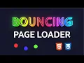 Bouncing Loader HTML CSS
