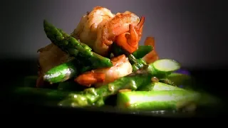 How to make Shrimp, scallops, and asparagus stirfry (蘆筍炒鲜蝦帶子). 