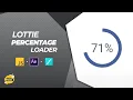 Lottie Percentage Loader Circle Progress Bar After Effects Tutorial