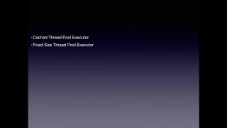 Managing threads using executors
