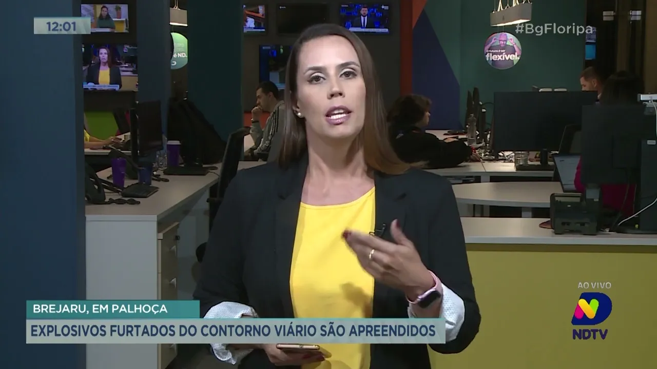 Explosivos furtados do Contorno Viário são apreendidos em Palhoça