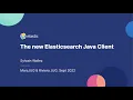 Elasticsearch Java Client Meetup RivieraJUG - Part 2