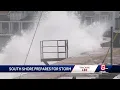 Quincy s new seawall to be tested by Lee