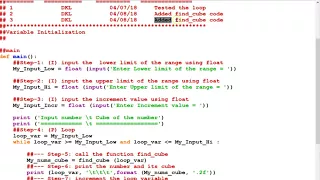 Python Programming - Find Cube of numbers in a range Part-6