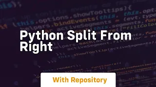 python split from right