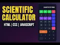 Build a Scientific Calculator Using HTML CSS JavaScript Step-by-Step Tutorial Code Available