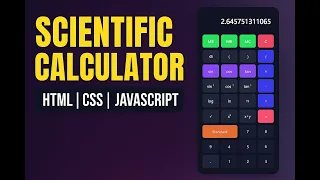 Build a Scientific Calculator Using HTML CSS JavaScript Step-by-Step Tutorial Code Available