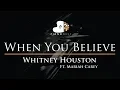 Download Lagu Whitney Houston Ft. Mariah Carey - When You Believe - Piano Karaoke / Sing Along Cover with Lyrics