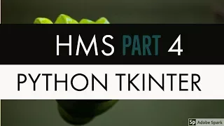 Hospital Management System With Database Using Python Tkinter Part 4