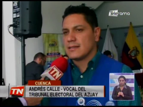 Junta electoral del Azuay en sesión permanente por escrutinios