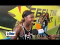 Liberia’s Thelma Mavis wins heat 5 of the women’s 100m at the 2026 African Athletics Championships 