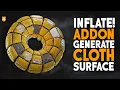 Blender Inflate Addon - Generate Dynamic Cloth Panels