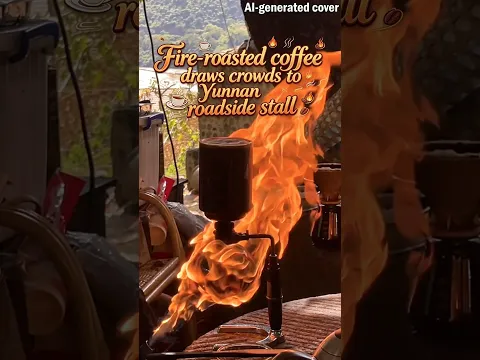 Fire-roasted coffee draws crowds to Yunnan roadside stall