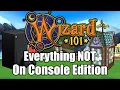 Everything Currently NOT On Wizard101 Console Edition