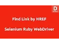 Selenium Ruby Webdriver Find Link by href