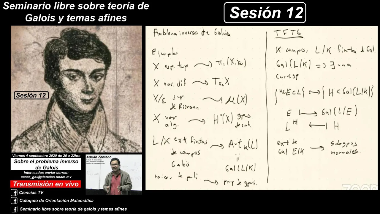 Sobre el problema inverso de la teoría de Galois (Adrián Zenteno)