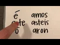-ar - er -ir Preterite Endings Song