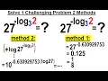Algebra Ch 47 Logarithmic Functions 26 of 26 Evaluate